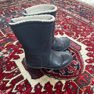 Hunter Boots | Kids | Roll-top Sherpa-lined Boots | Color: Navy Blue